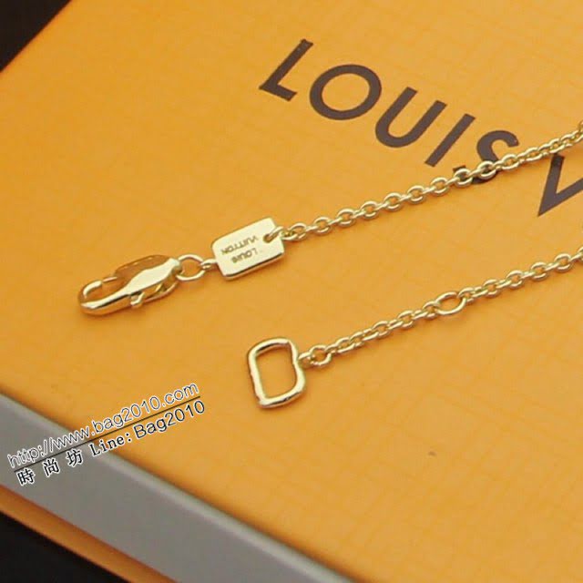 Louis Vuitton新款飾品 路易威登四葉草項鏈手鏈 LV拼色項鏈手鏈  zglv1833